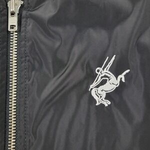 Remy Martin Bomber Jacket Mens Medium M Black Embroidered Logo ** READ